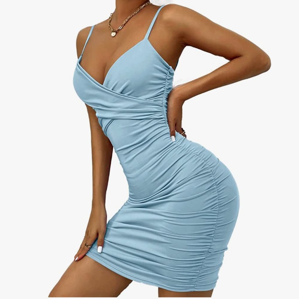 Light Blue Sexy Club Dress